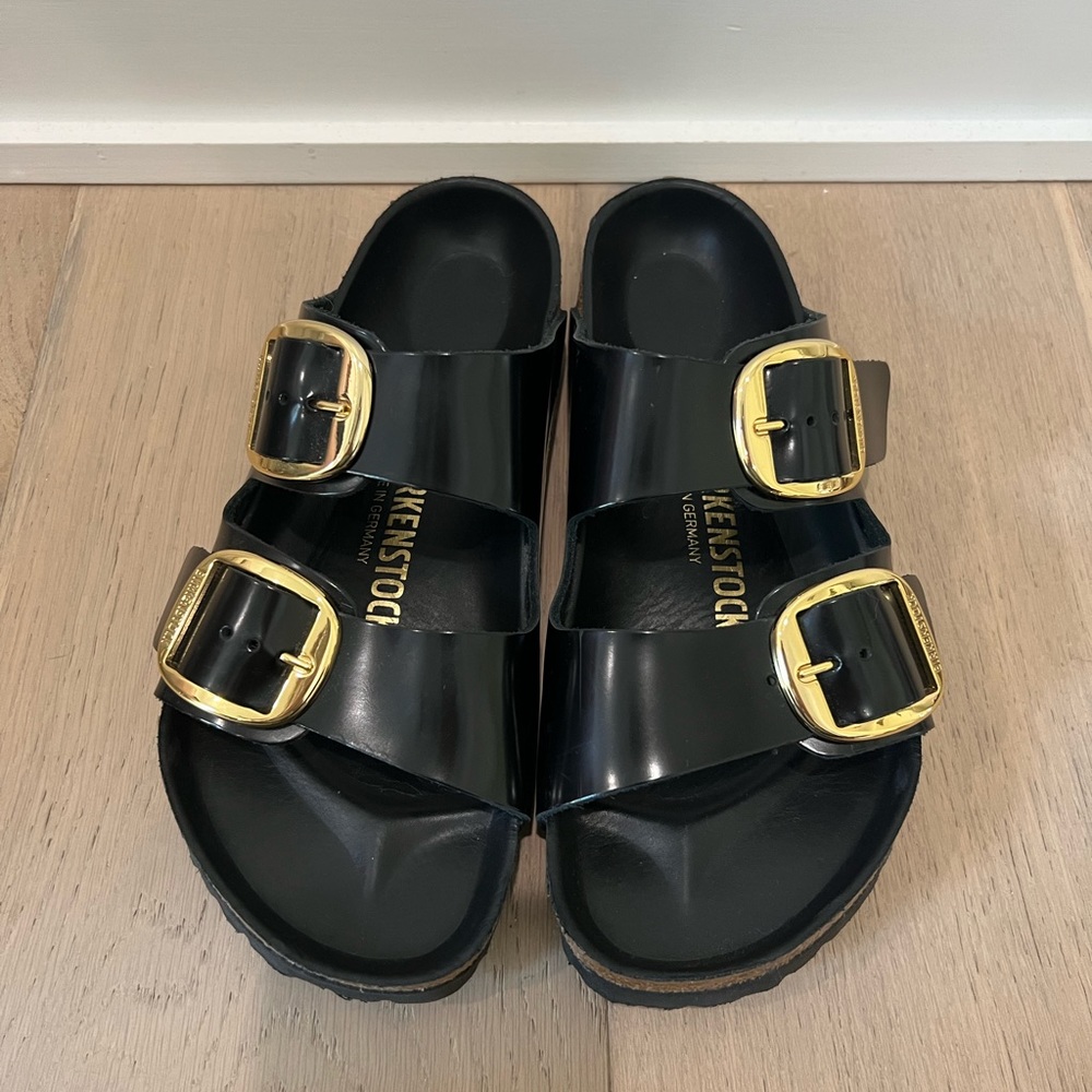 Black Birkenstocks Size 38